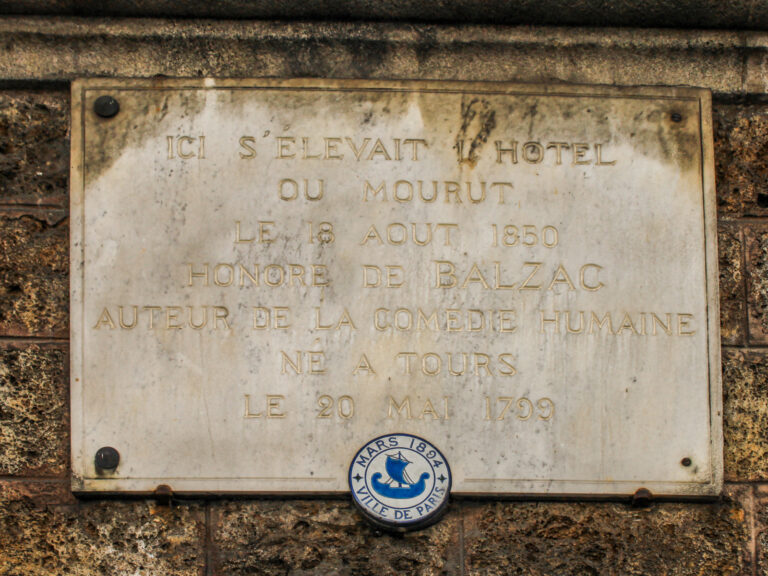 plaque balzac