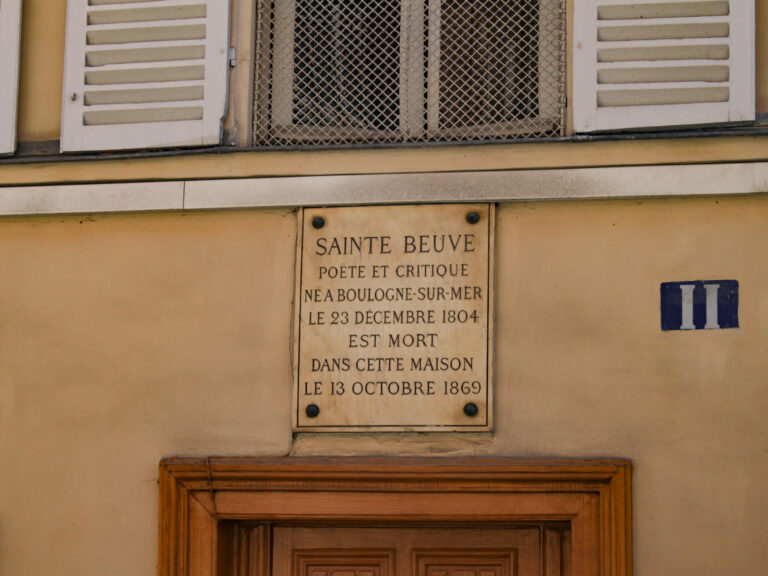 plaque ste beuve